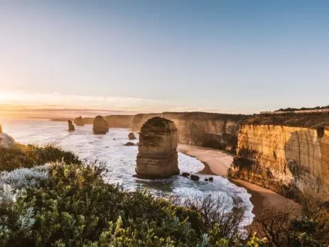 Twelve Apostles coastline viewed from a Great Ocean Road lookout